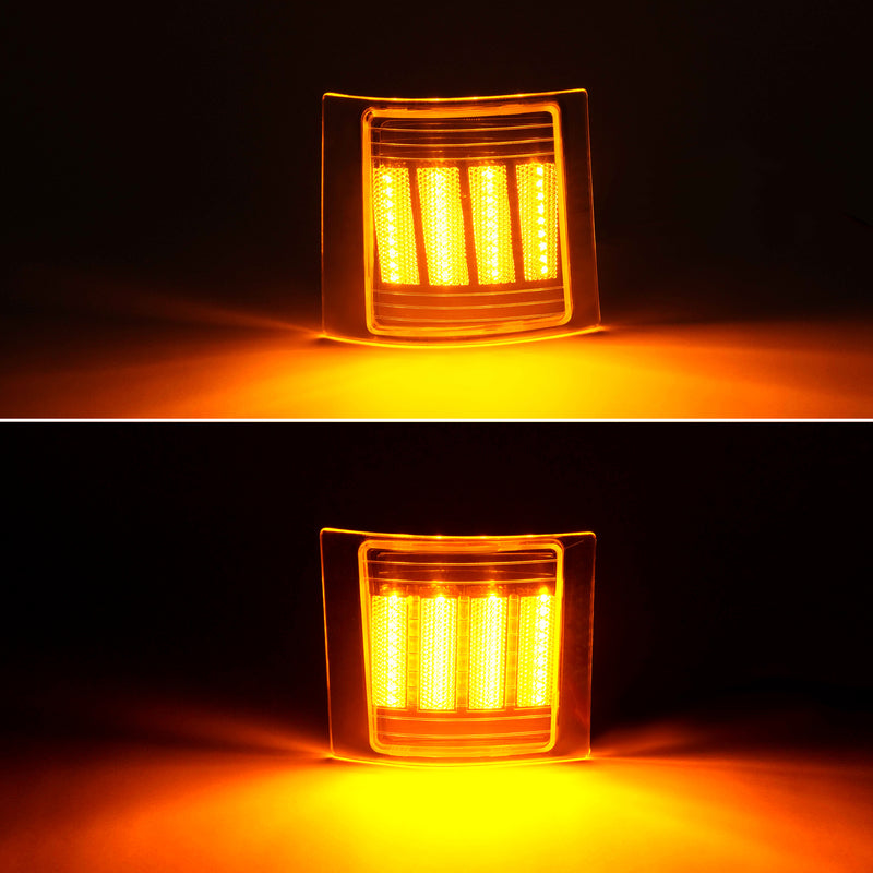 Sequential Corner Side Marker Lights for Chevy C/K 1500 2500 3500 94-98 Set