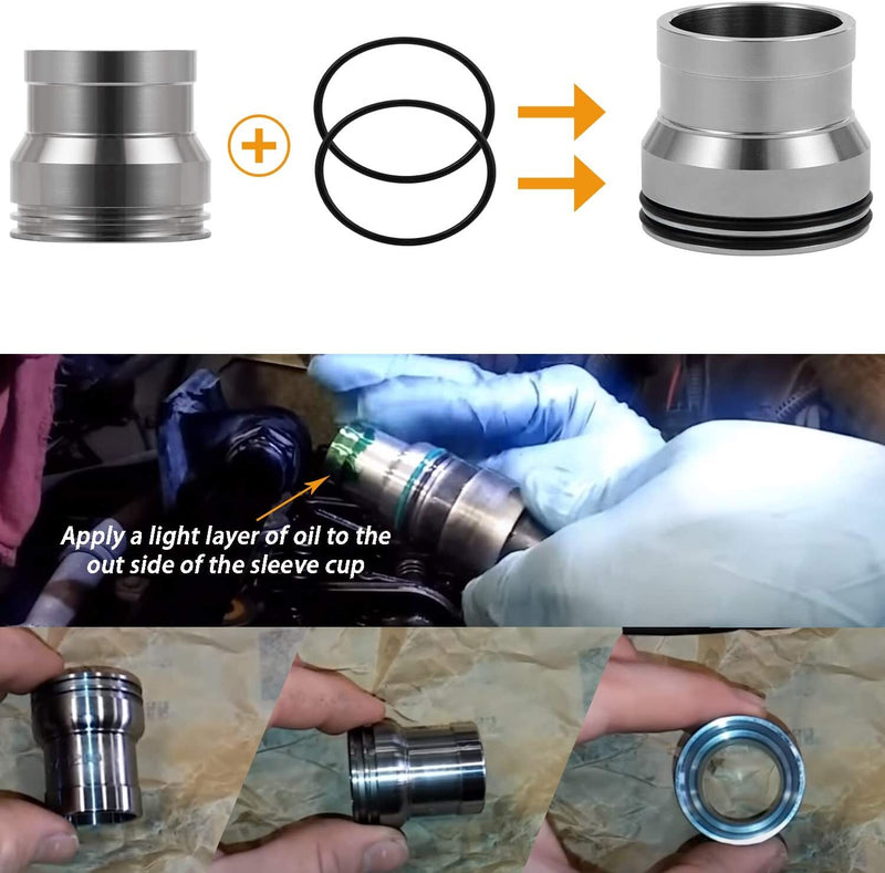 Injector Sleeve Cup Removal Installation Tool Kit for CAT 3126 3126B C7 C9