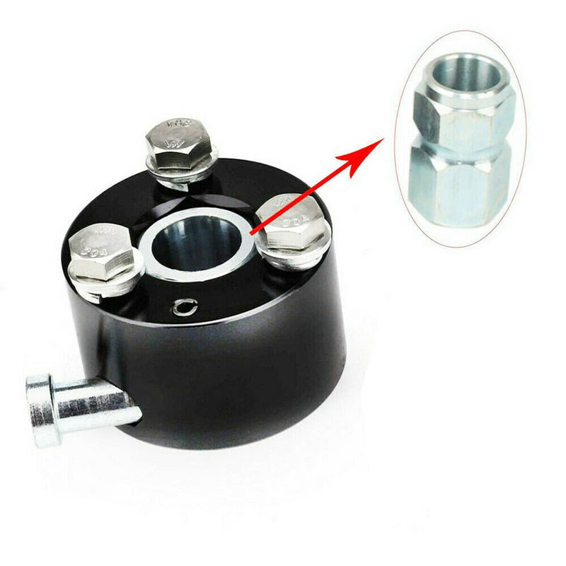Steering Wheel Quick Release Disconnect Hub 3/4" Shaft for IMCA NHRA Black