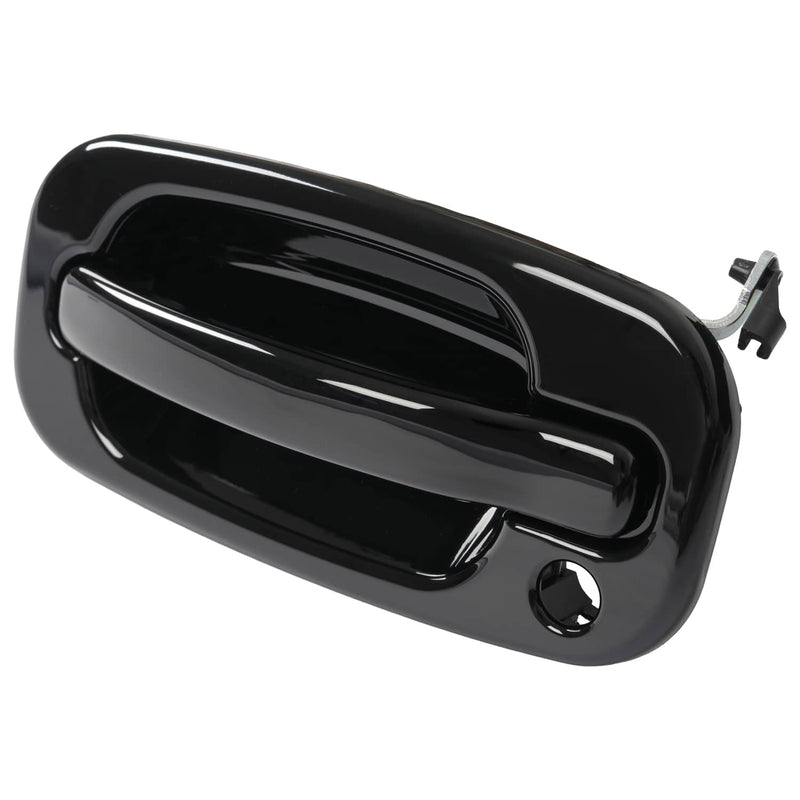 DURAFORCE Door Handle Set for Chevy Silverado 1500 1999-2006 Smooth Black Front Outer 2PCS