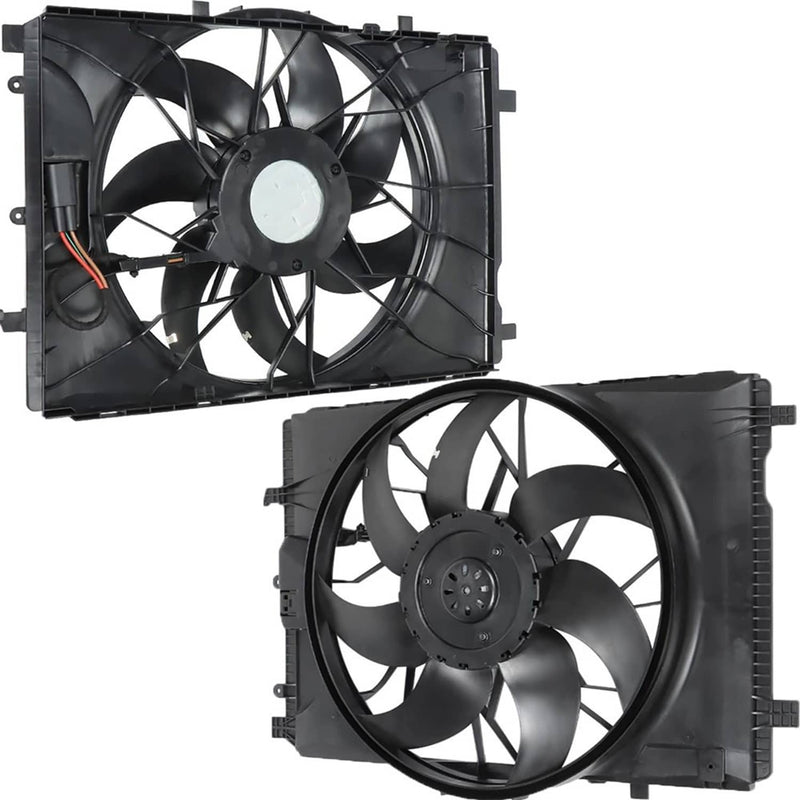 Radiator Cooling Fan for Mercedes-Benz C250 C300 C350 C63 AMG GLK350 2010-2014
