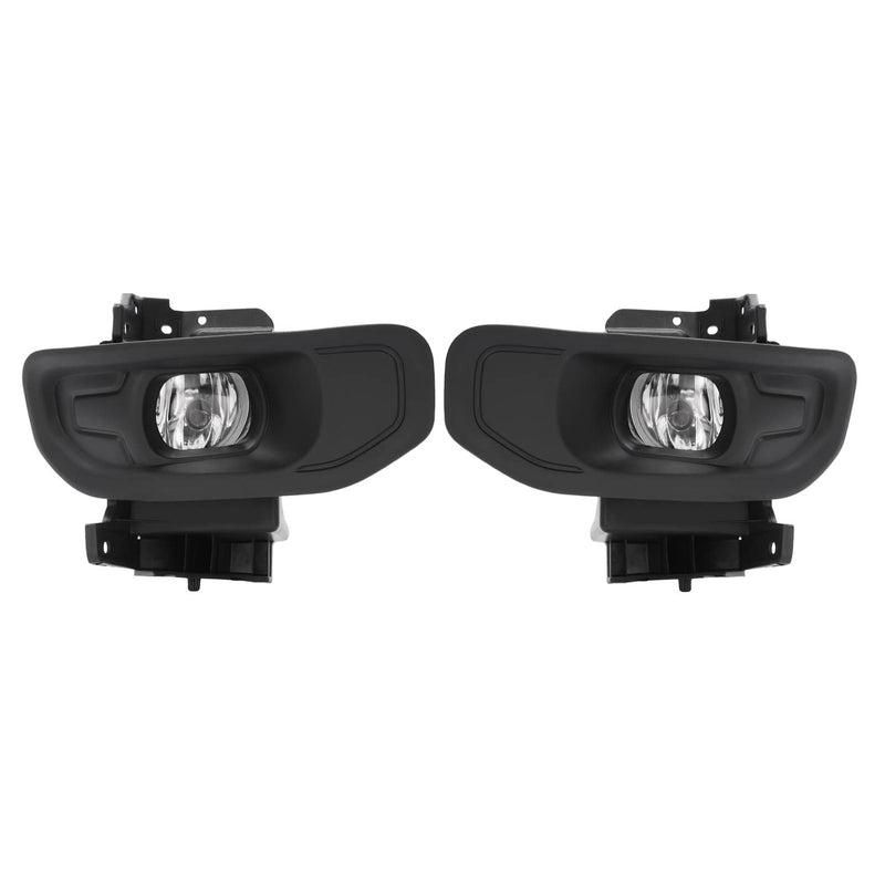 DURAFORCE Pair Fog Lights With Bezels for Ram 1500 2019-2024 Front Driver Passenger Side