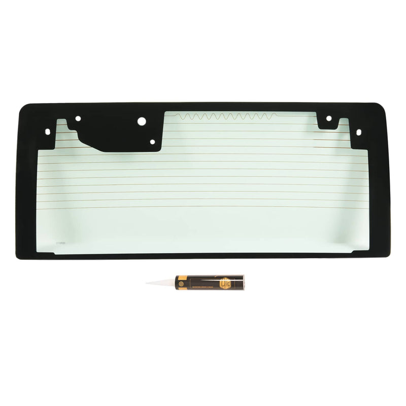 DURAFORCE Rear Back Heated Window Tempered Glass Light Green for Jeep Wrangler JK 2011-17