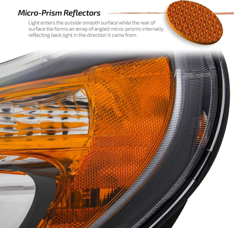 68154588 Left and Right Side Headlights with DRL for 2014-2022 Dodge Ram 1500 25