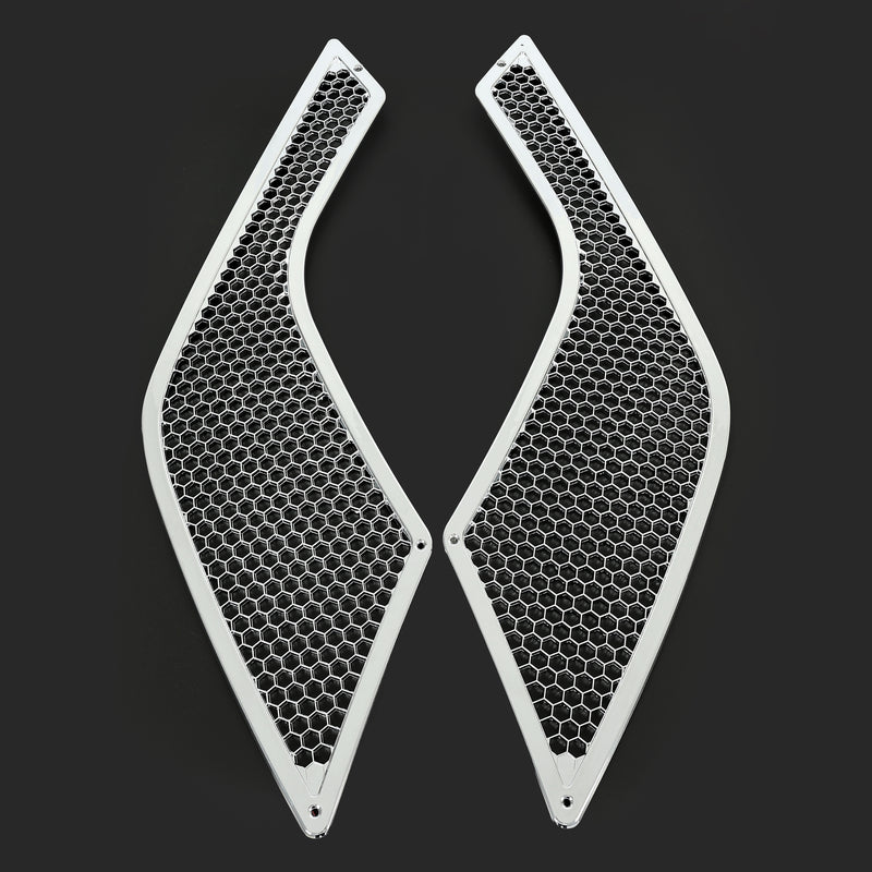 Chrome Side Grille Driver Passenger Air Intake Vent for Volvo VNL 04-17 Pair