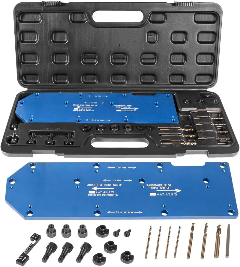 71600 Exhaust Manifold Drill Template for Ford V10 2V 3V 4.6L 5.4L 6.8L