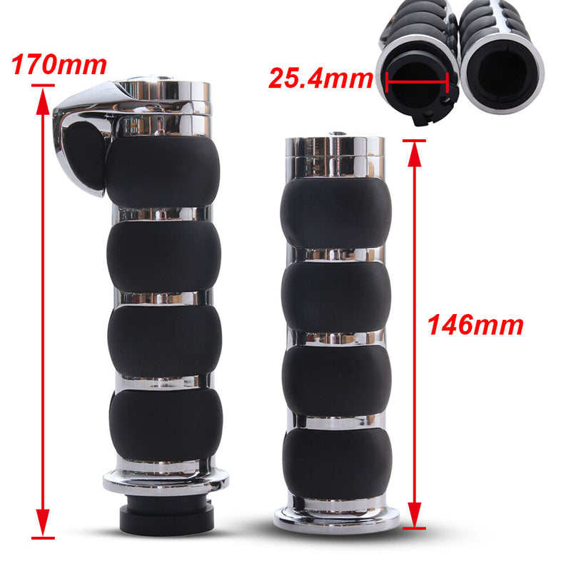 1" Handlebar Hand Grips for Harley Electra Glide Road King Softail FL Dyna