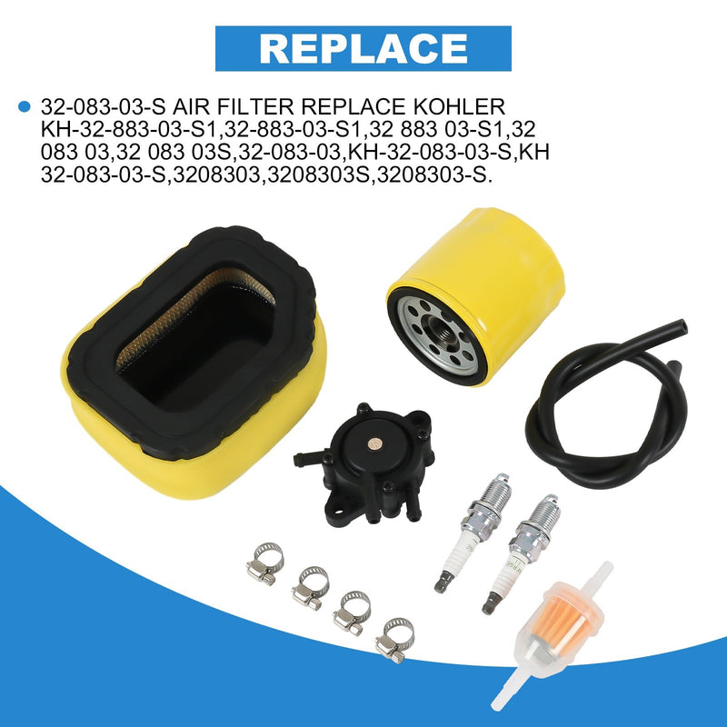 KH-32-083-03-S Lawn Mower Air Filter Kit for Kohler SV710 SV740 Cub Cadet