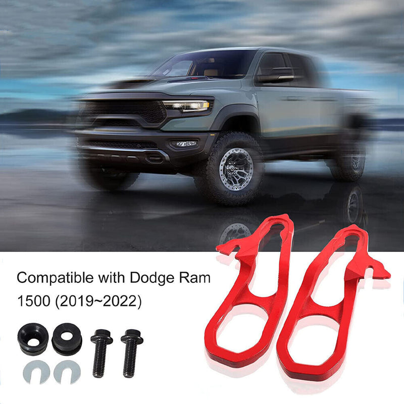 Front LH & RH Tow Hooks with Hardware for Dodge Ram 1500 DT