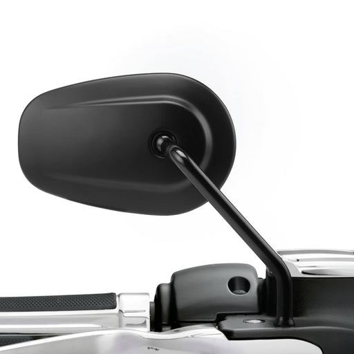 DURAFORCE Matte Black Rearview Mirrors for Harley Sportster Softail Touring Dyna Street XG