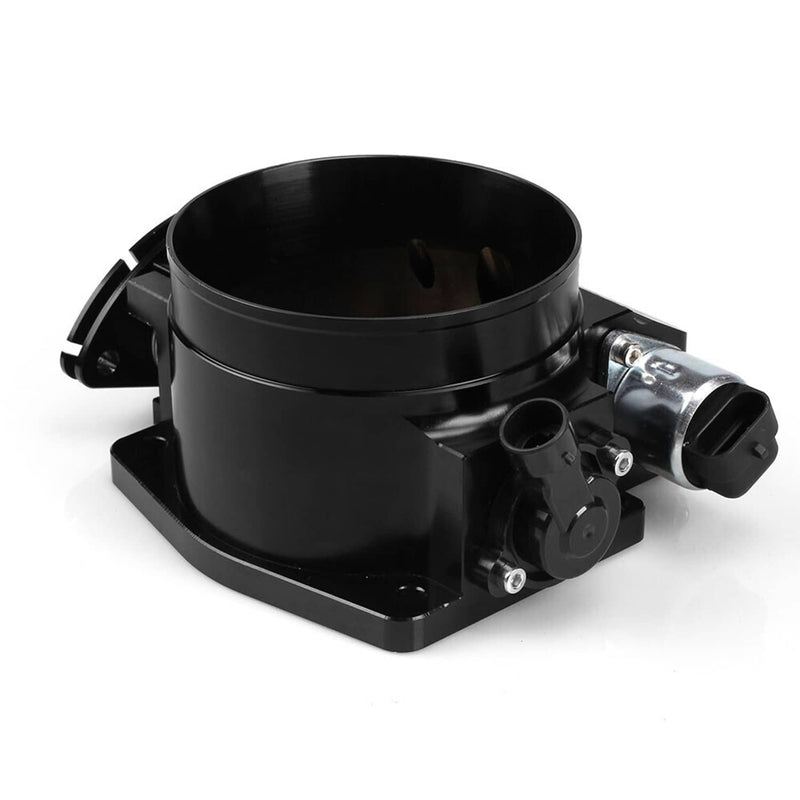 Black 92mm Throttle Body TPS IAC Adapter Plate for Chevy GM LSX LS LS1 LS2