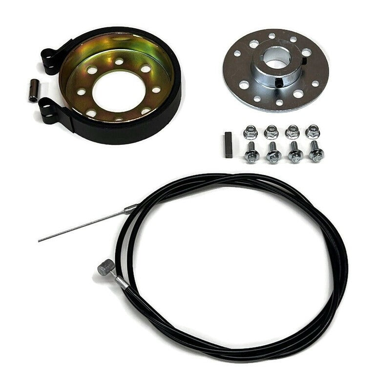 Brake Band Drum Hub Cable Kit 4in For Go Kart Mini Bike ATV Quad 1 Inch Axle