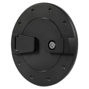 DURAFORCE Locking Fuel Door Gas Tank Cap Cover Aluminum Black For Hummer H2 2003-2009