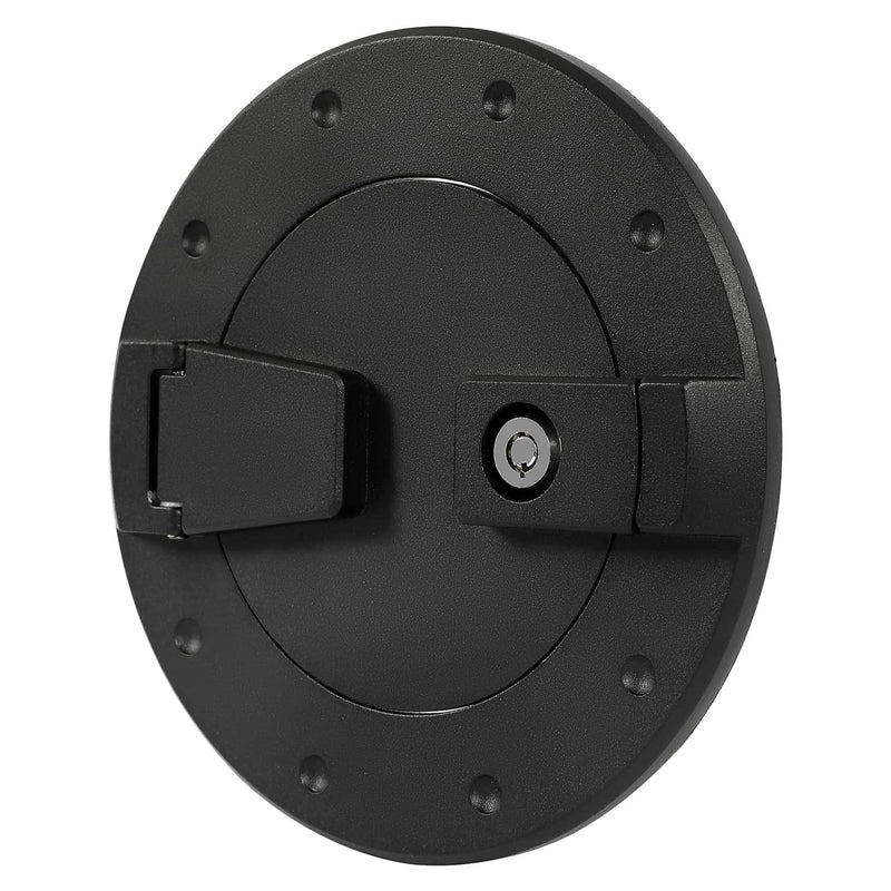 DURAFORCE Locking Fuel Door Gas Tank Cap Cover Aluminum Black For Hummer H2 2003-2009