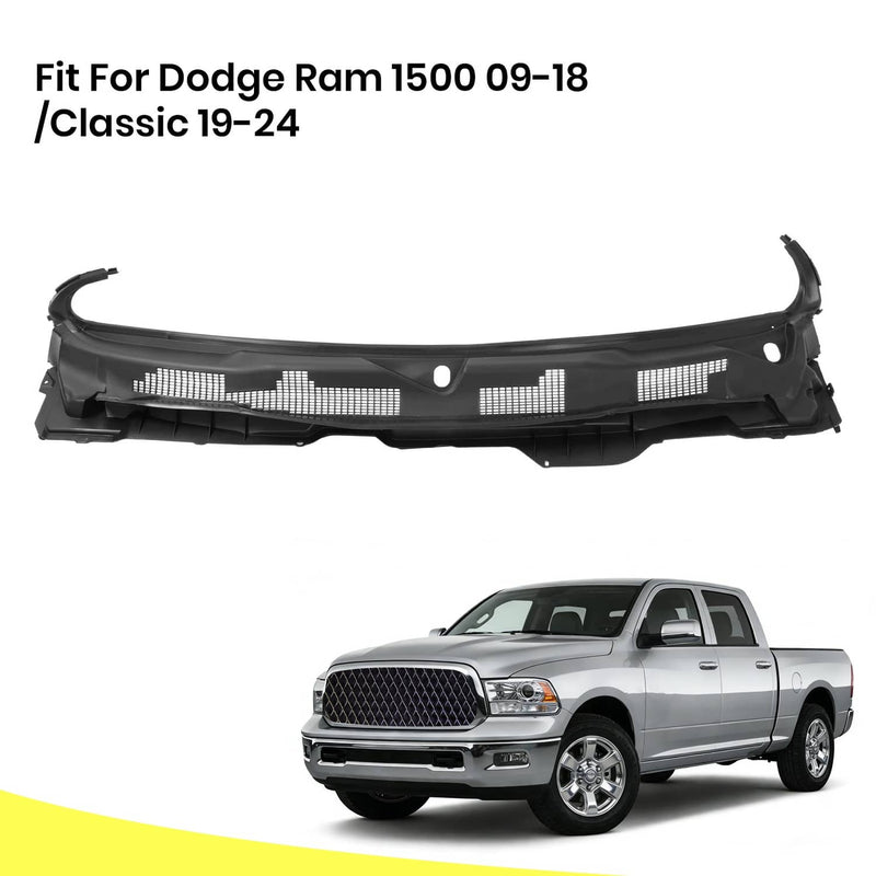 DURAFORCE Wiper Cowl Windshield Panel Grille for Dodge RAM 1500 2009-2018 Classic 19-24