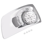DURAFORCE Left LED Fog Light Lamp with Chrome Bezel Clear Lens for Kenworth T660 2007-2017