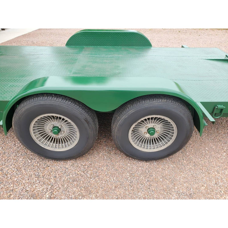 2PC Tandem Axle Trailer Fenders Teardrop Round for 13" 14" 15" Enclosed