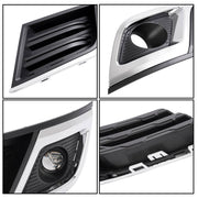 DURAFORCE Driving Fog Lights With Bezels for Chevrolet Traverse 2013-2017 Left Right