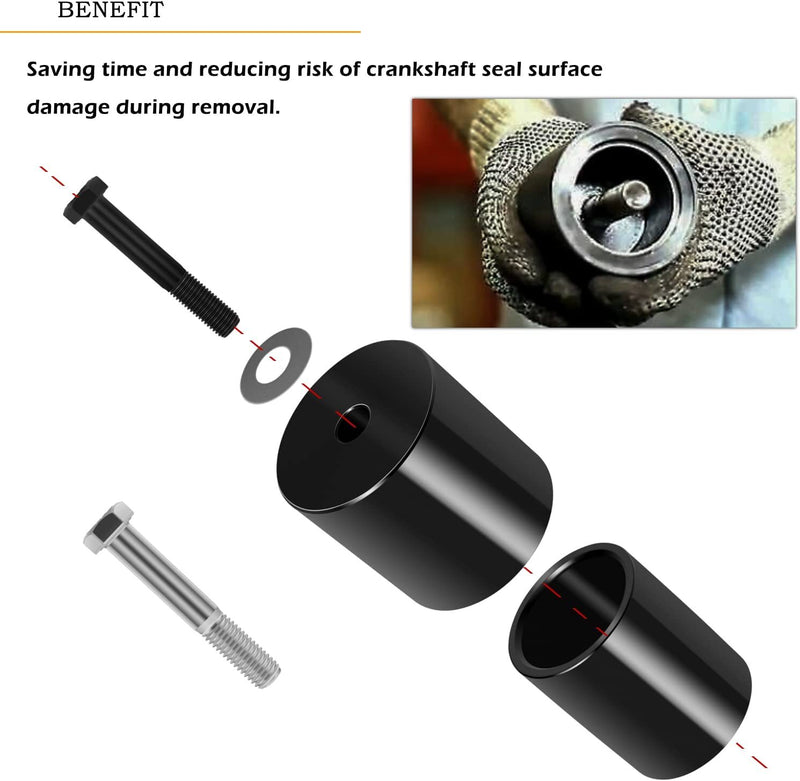 JDG10549 Crankshaft Front Oil Seal Installer Tool Set for John Deere Servicegard