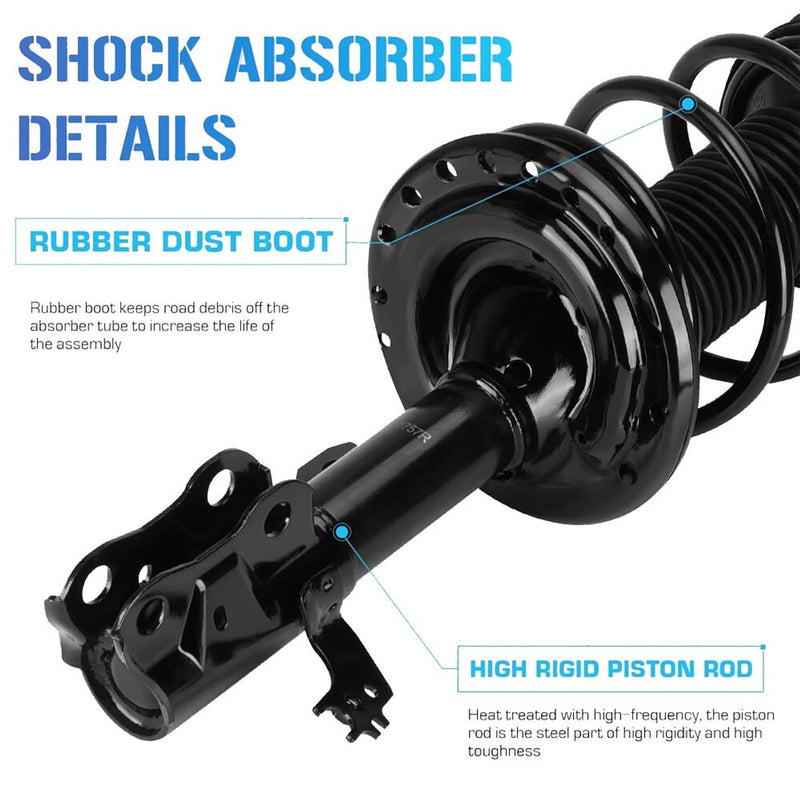 Front Complete Struts Shocks Absorbers Set for Toyota Camry SE XSE 2012-2017