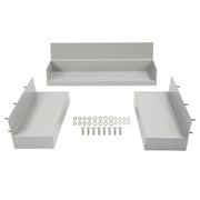 DURAFORCE Rear Step Bumper 83" Gray Universal Screw-On for Enclosed Utility Body