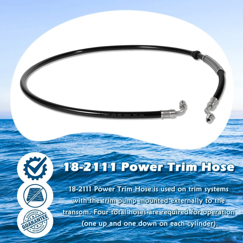 18-2111 Power Trim Hose for Mercury Mariner Outboards Motor 32-88006 32-45959