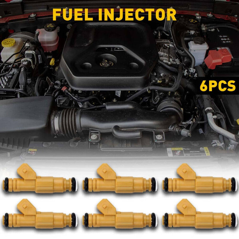 0280155710 Fuel Injectors 6pcs for Jeep Cherokee 4.0L EV1 4 Hole