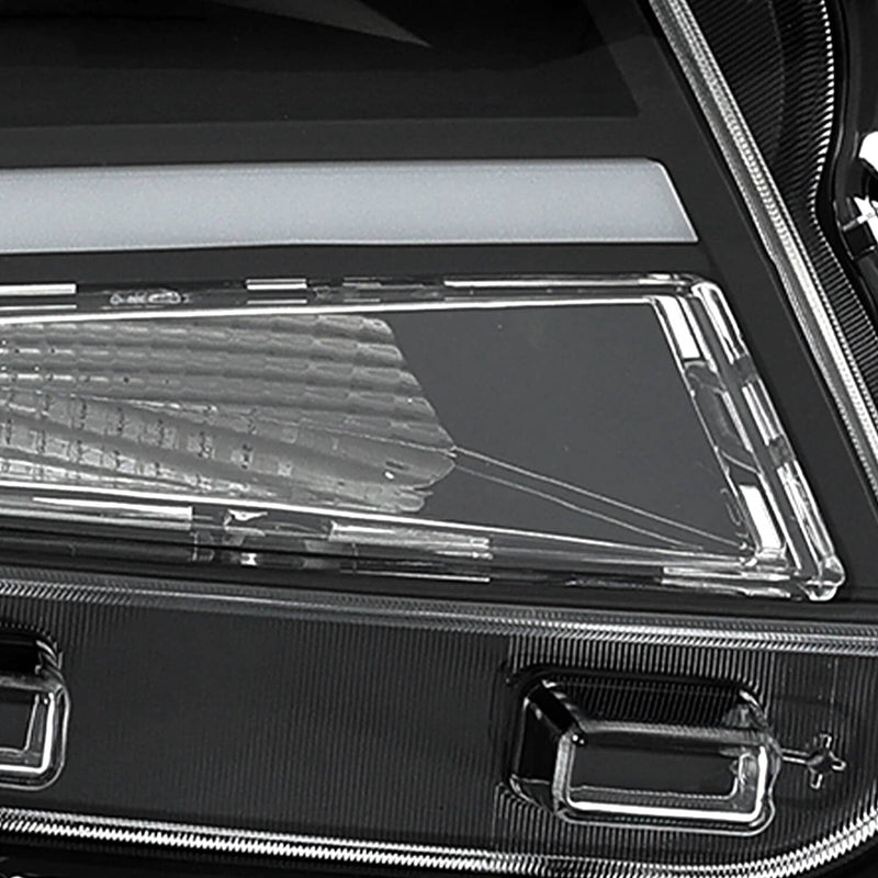 DURAFORCE Black LED DRL Dual Square Projector Headlights for Chevy Colorado 2015-2022