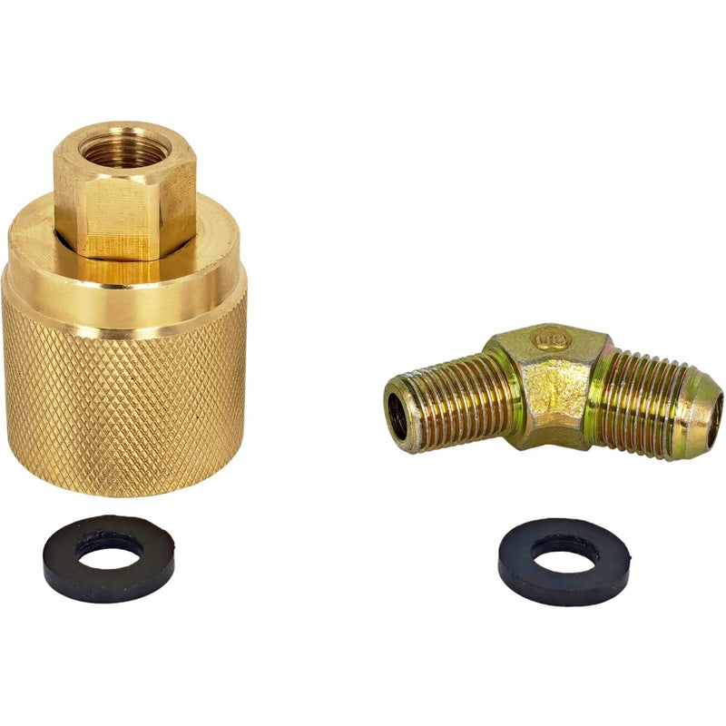 DURAFORCE 18 Inch LPG Propane Hose Female Tank Connector for Forklift Crimped Spiral