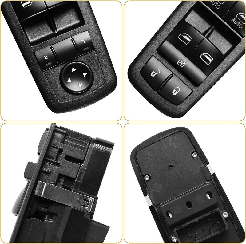 56046823AE Black Front Driver Side Window Switch for 2016-2018 Ram 1500 2500