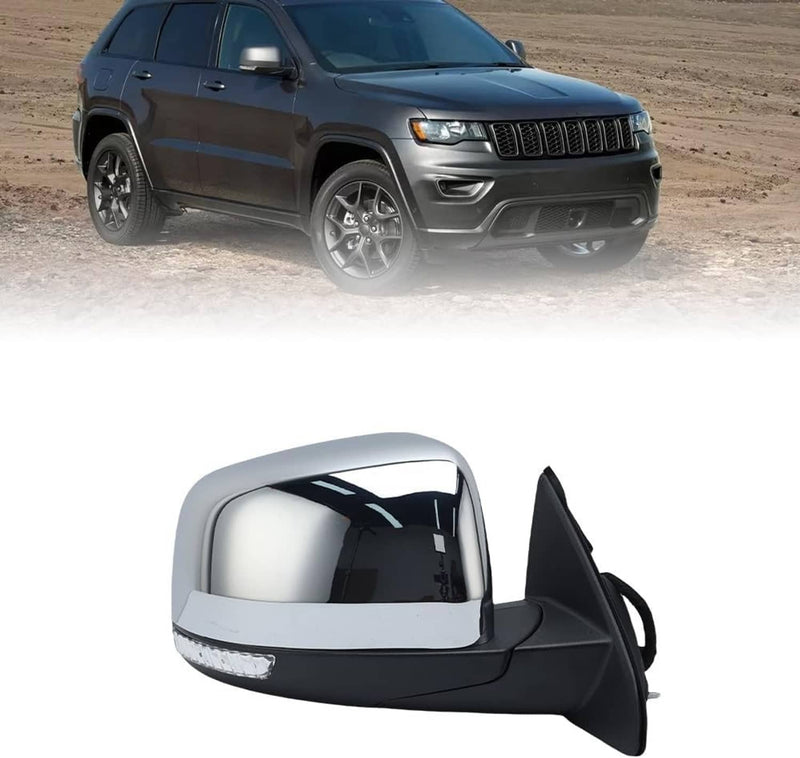 68236930AF Left Manual Fold Mirror Blind Spot for Jeep Grand Cherokee 11-22