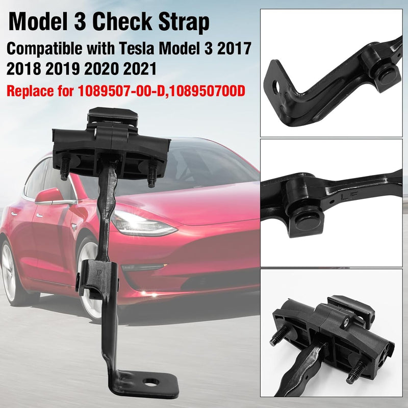 Front Left Door Check Stop Strap for Tesla Model 3 2017-2021 1089507-00-D