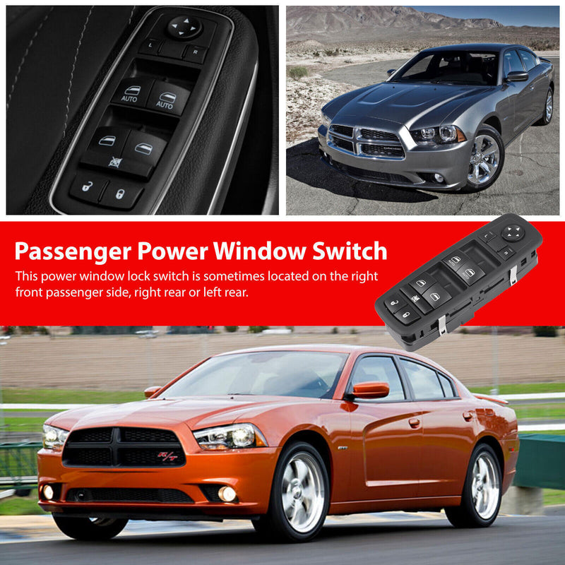 Front Driver Side Window Switch for Ram 1500 2500 56046823AE Black 2016-2018