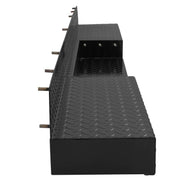 DURAFORCE Rear Step Bumper 83" Black Universal Screw-On for Enclosed Utility Body