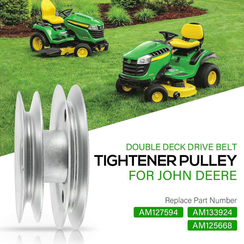 AM133924 Double Deck Tightener Pulley for John Deere GX255 GX325 GX345 GX355