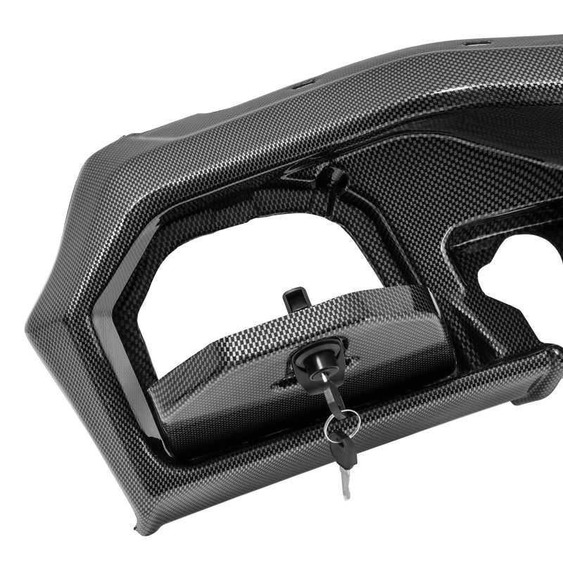Dash Cover for Yamaha Drive2 Drive 2 2017-up Golf Cart Carbon Fiber W/Keys