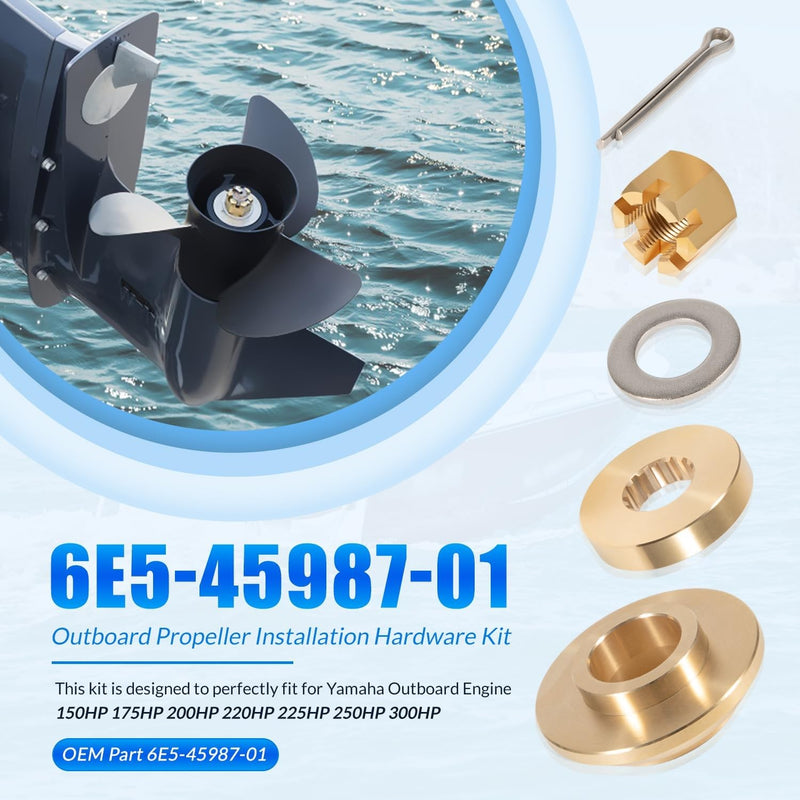 6E5-45987-01 Propeller Installation Hardware Kit for Yamaha 150-300HP Outboard