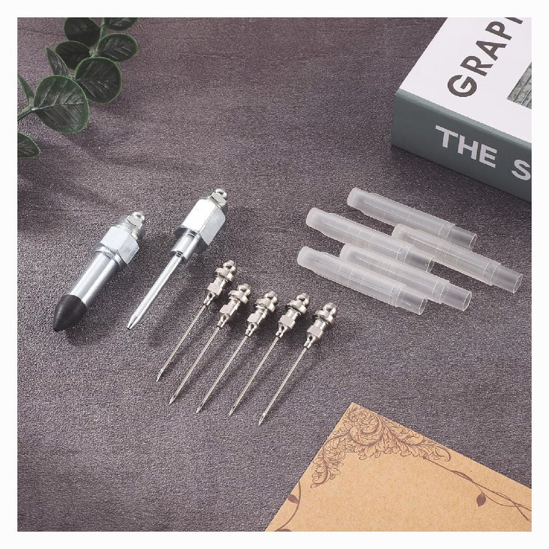 5 Pcs Grease Needle Nozzle with Dispenser Rubber Joint Grease Tool 1