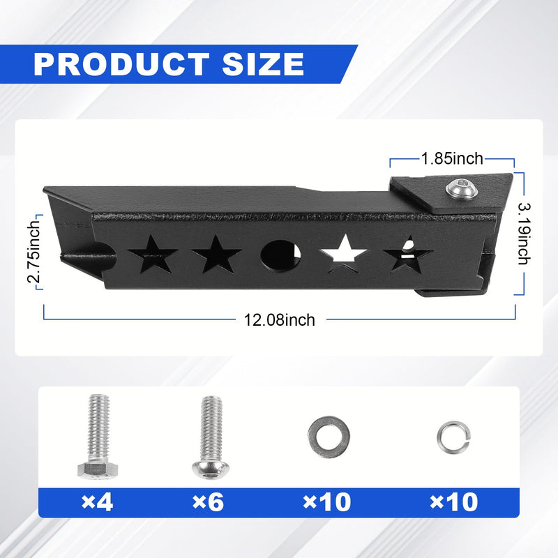 Rear Tailgate Door Hinge Mounting Set 2Pcs for Jeep Wrangler TJ 1997-2006