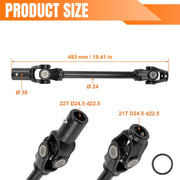 DURAFORCE CLC105173301 105173301 Rear Prop Shaft for Club Car Carryall 295 1500 1700