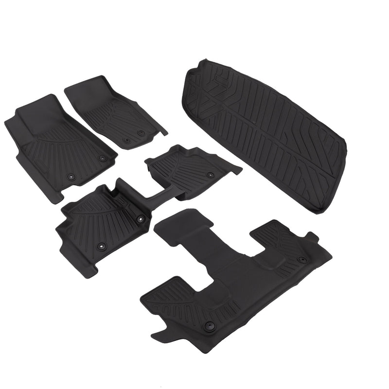 All Weather Floor Mats 3 Row & Cargo Liners for Jeep Grand Cherokee L 2021-2025