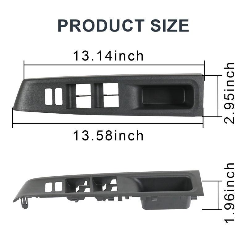 Left Driver Door Window Switch Bezel Trim for Toyota Yaris 2012-2014