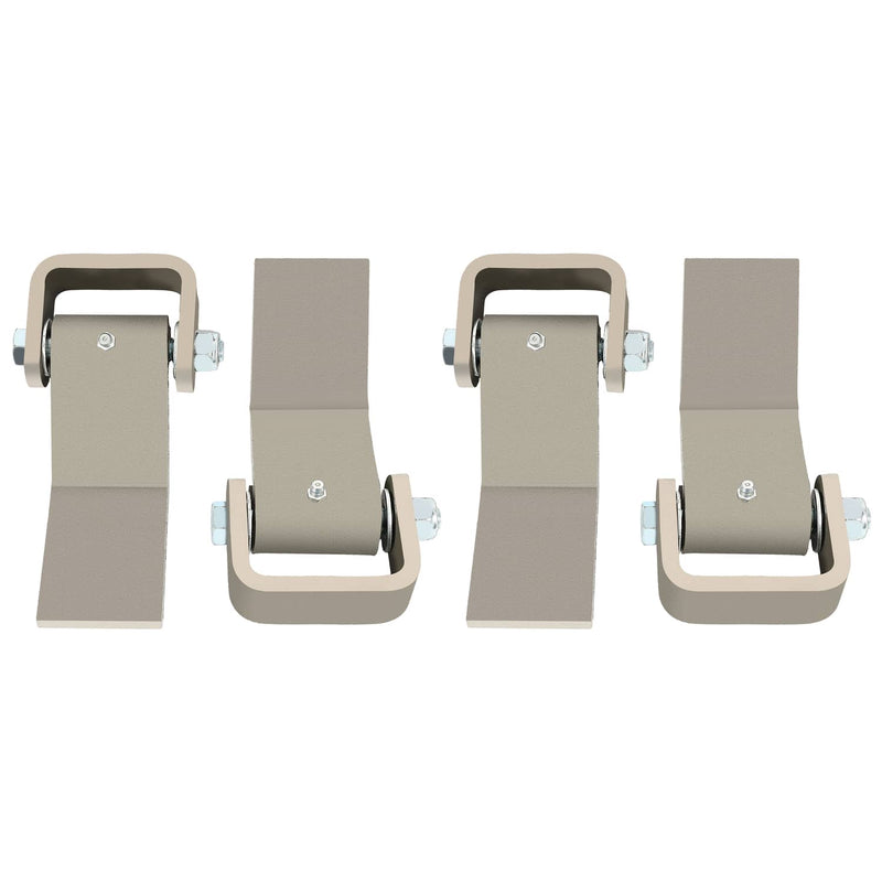 DURAFORCE 4 Strap Style Long Leaf Steel Weld On Dump Trailer Door Hinge Greaseable Cargo