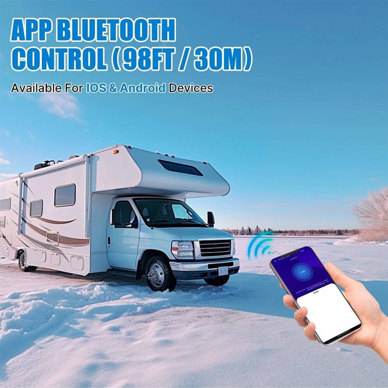 8KW Diesel Air Heater All in One 12V/24V 110V Bluetooth APP Remote Control Car