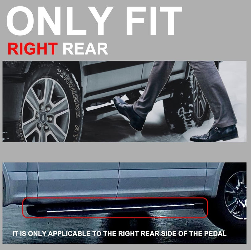 Rear Cap End Right Passenger Running Board for 2015-2022 Ford F150