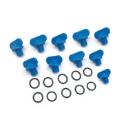 DURAFORCE 8M2000874 22-806608Q01 Manifold Block Drain Blue Plug Kit for Mercruiser 10X