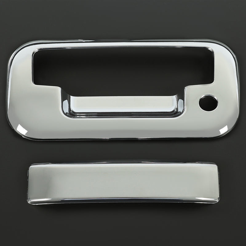 Chrome Outside Tailgate Handle Cover Overlay for Ford F-150 F150 4 Door 2004-14