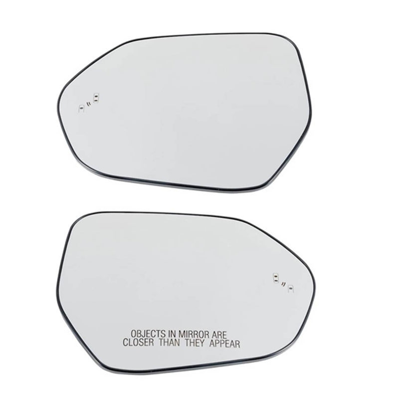 Mirror Glass Set Heated Blind Spot Detection for 2019-2022 Toyota Corolla Pair