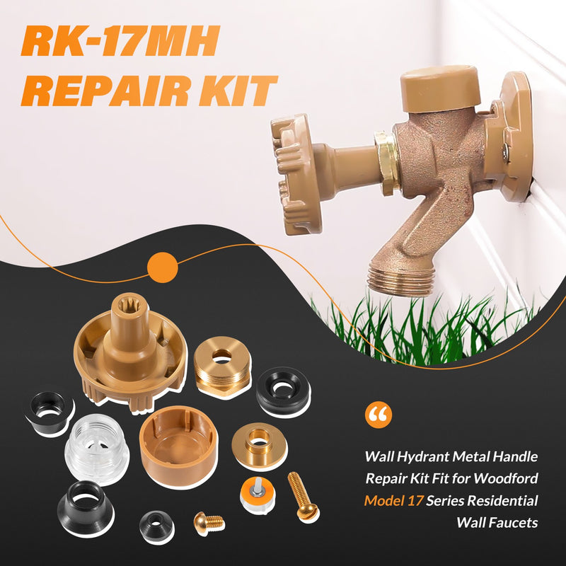 RK-17MH Wall Hydrant Metal Handle Repair Kit for Woodford Model 17 Faucet