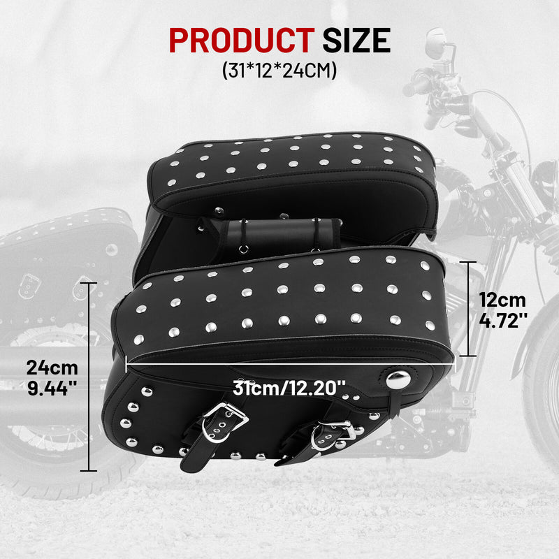 Left Right Side Motorcycle Saddle Bags for Harley Dyna Heritage Softail